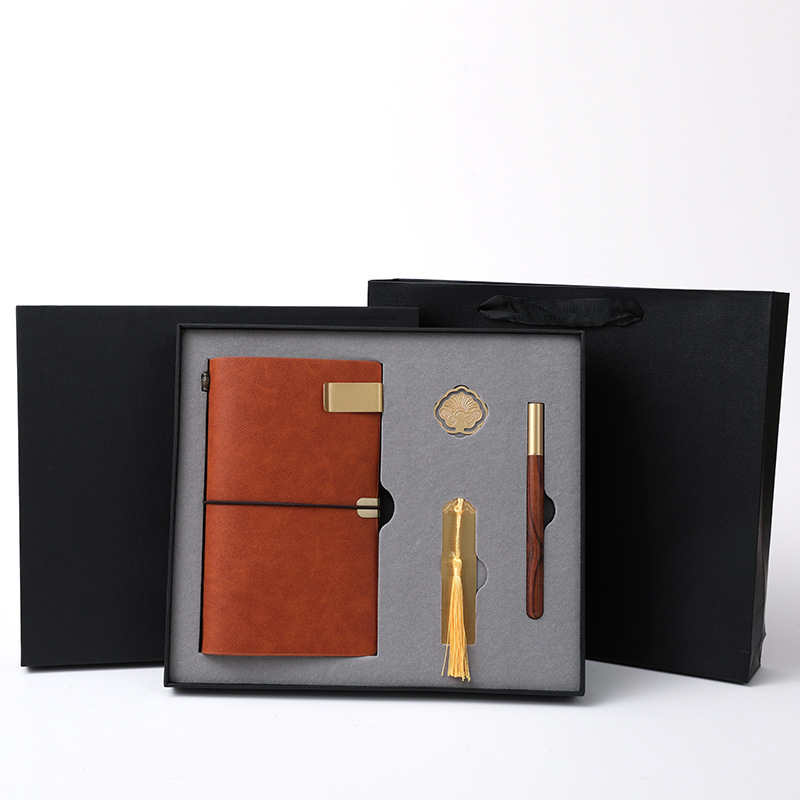 复古手账本礼盒套装A6旅行日记本书签中国风礼品定制logo