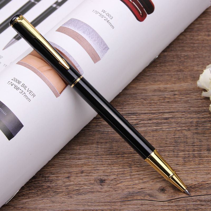 金属中性笔定制logo 圆珠笔办公用品商务签字笔
