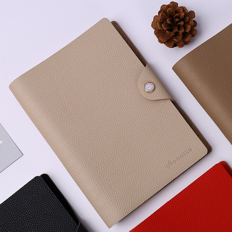 定制笔记本logo 创意真皮笔记本a5线圈活页手账本 可定制logo