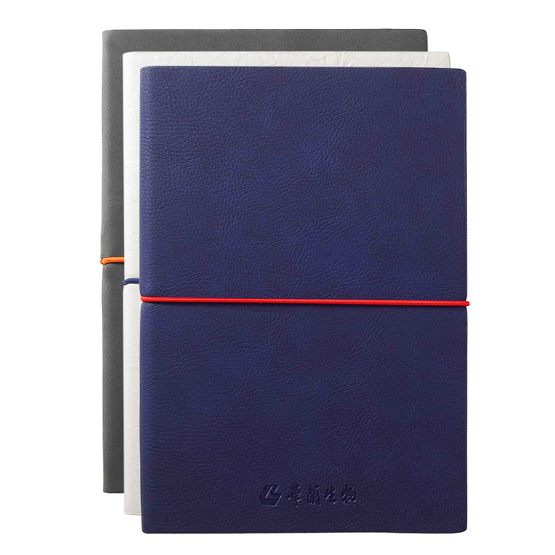 A5绑带笔记本定制PU记事本定制logo商务笔记本子办公日记本手账
