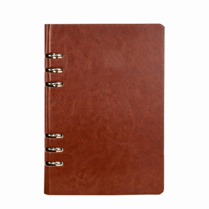 a5活页笔记本创意 高档商务笔记本定制皮面记事本 皮质笔记本定制