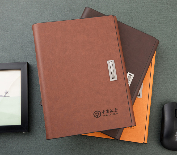 时尚办公文具用品 商务定制 质感创意高档变色pu商务活页笔记本